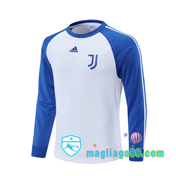 Magliago - Passione Maglie Thai Affidabili Basso Costo Online Shop | Felpa Calcio Juventus Bianco Blu 2021/2022