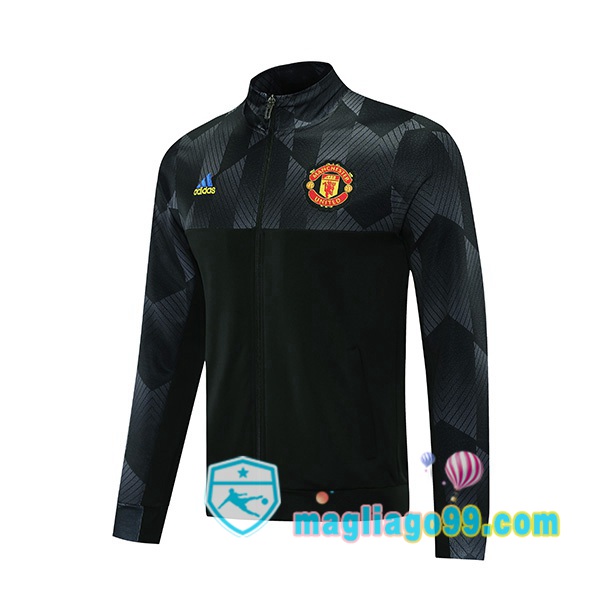 Magliago - Passione Maglie Thai Affidabili Basso Costo Online Shop | Giacca Calcio Manchester United Nero 2021/2022