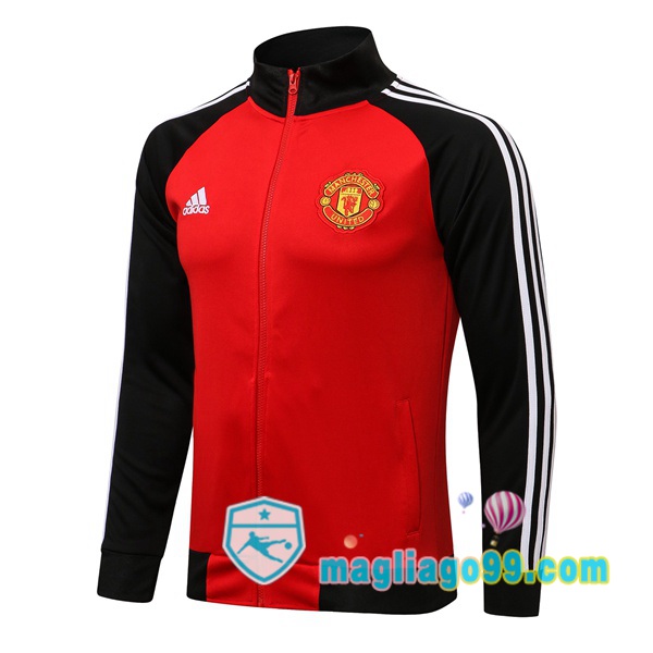 Magliago - Passione Maglie Thai Affidabili Basso Costo Online Shop | Giacca Calcio Manchester United Rosso 2021/2022