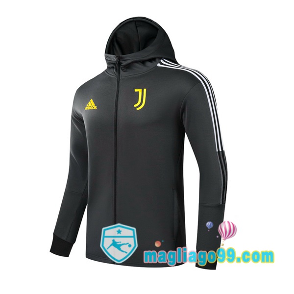 Magliago - Passione Maglie Thai Affidabili Basso Costo Online Shop | Giacca Con Cappuccio Juventus Nero 2021/2022