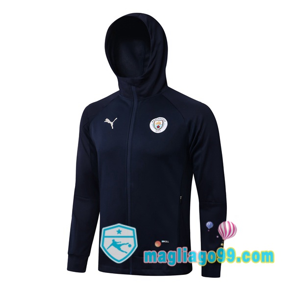 Magliago - Passione Maglie Thai Affidabili Basso Costo Online Shop | Giacca Con Cappuccio Manchester City Blu Royal 2021/2022