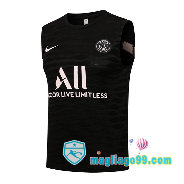 Magliago - Passione Maglie Thai Affidabili Basso Costo Online Shop | Gilet Calcio Paris PSG Nero 2021/2022