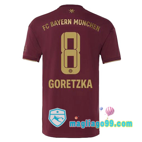 Magliago - Passione Maglie Thai Affidabili Basso Costo Online Shop | Maglia Bayern Monaco (Goretzka 8) Edition speciale Rosso 2022/2023