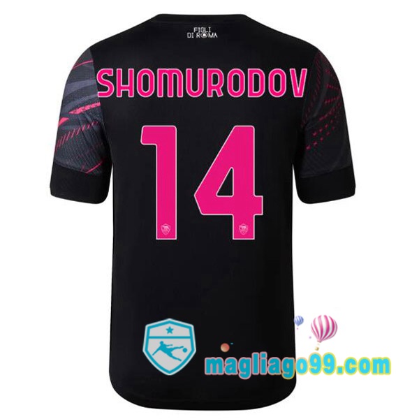 Magliago - Passione Maglie Thai Affidabili Basso Costo Online Shop | Maglia AS Roma (SHOMURODOV 14) Terza Nero 2022/2023