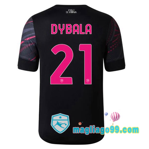 Magliago - Passione Maglie Thai Affidabili Basso Costo Online Shop | Maglia AS Roma (DYBALA 21) Terza Nero 2022/2023