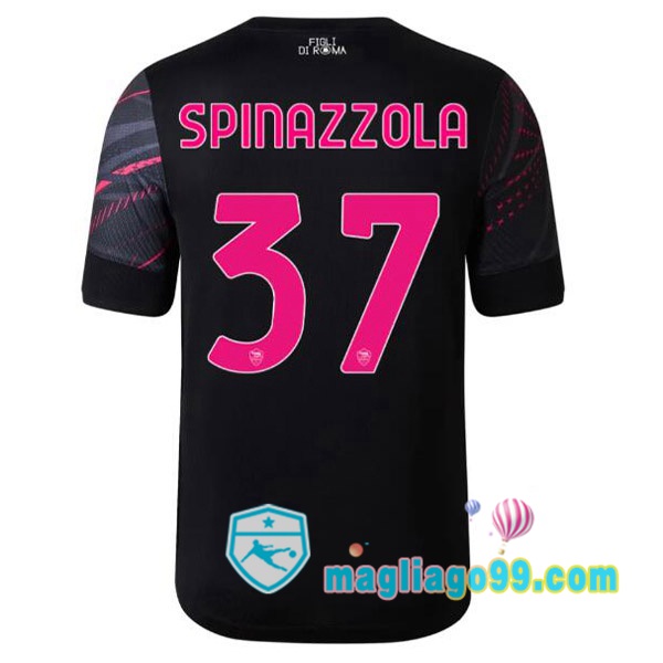 Magliago - Passione Maglie Thai Affidabili Basso Costo Online Shop | Maglia AS Roma (SPINAZZOLA 37) Terza Nero 2022/2023