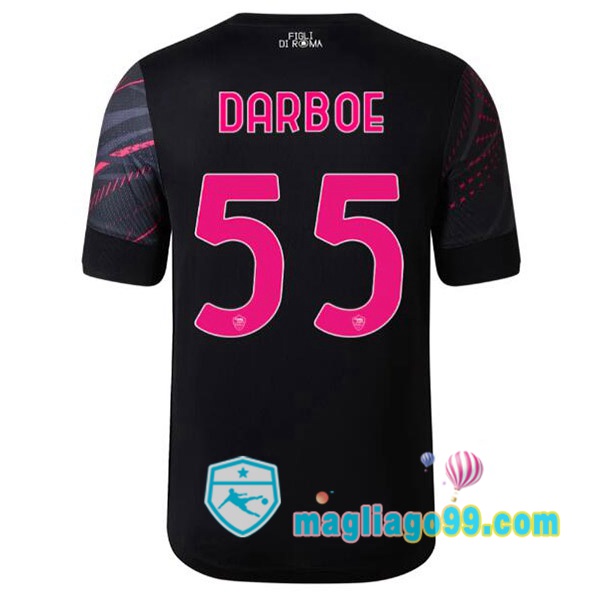 Magliago - Passione Maglie Thai Affidabili Basso Costo Online Shop | Maglia AS Roma (DARBOE 55) Terza Nero 2022/2023
