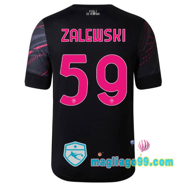 Magliago - Passione Maglie Thai Affidabili Basso Costo Online Shop | Maglia AS Roma (ZALEWSKI 59) Terza Nero 2022/2023