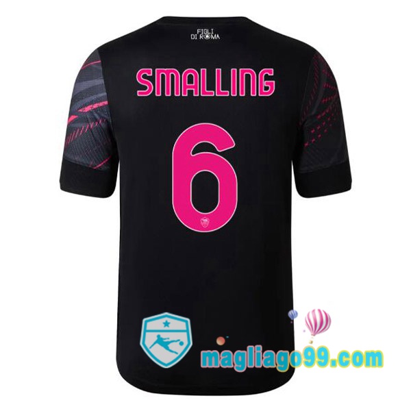 Magliago - Passione Maglie Thai Affidabili Basso Costo Online Shop | Maglia AS Roma (SMALLING 6) Terza Nero 2022/2023