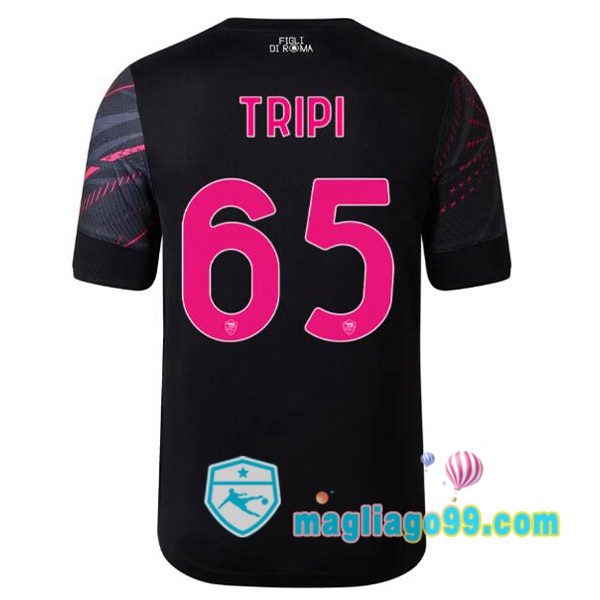 Magliago - Passione Maglie Thai Affidabili Basso Costo Online Shop | Maglia AS Roma (TRIPI 65) Terza Nero 2022/2023