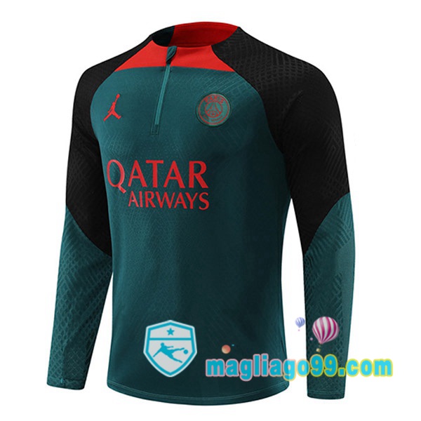 Magliago - Passione Maglie Thai Affidabili Basso Costo Online Shop | Felpa Calcio Paris PSG Verde 2022/2023