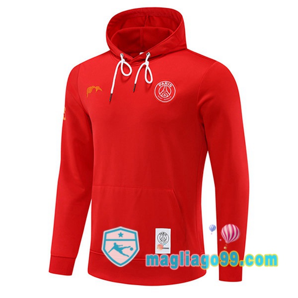 Magliago - Passione Maglie Thai Affidabili Basso Costo Online Shop | Felpa Con Cappuccio Paris PSG Rosso 2022/2023