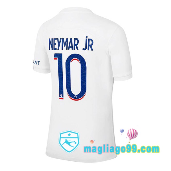 Magliago - Passione Maglie Thai Affidabili Basso Costo Online Shop | Maglia Paris PSG (NEYMAR JR 10) Terza Bianco 2022/2023