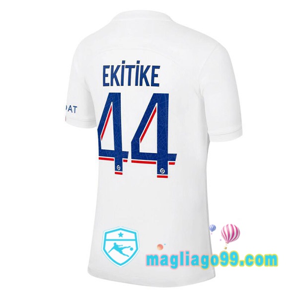 Magliago - Passione Maglie Thai Affidabili Basso Costo Online Shop | Maglia Paris PSG (EKITIKE 44) Terza Bianco 2022/2023