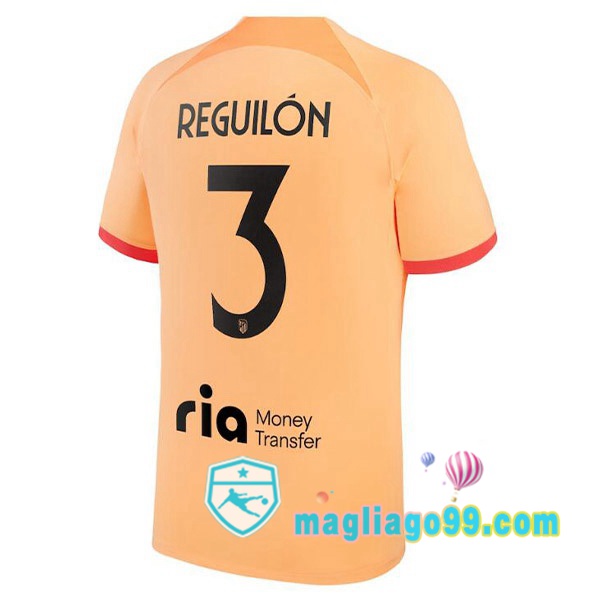Magliago - Passione Maglie Thai Affidabili Basso Costo Online Shop | Maglia Atletico Madrid (REGUILÓN 3) Terza Arancione 2022/2023