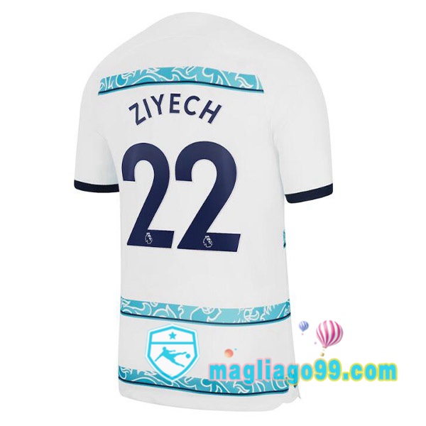Magliago - Passione Maglie Thai Affidabili Basso Costo Online Shop | Maglia FC Chelsea (ZIYECH 22) Seconda Bianco 2022/2023