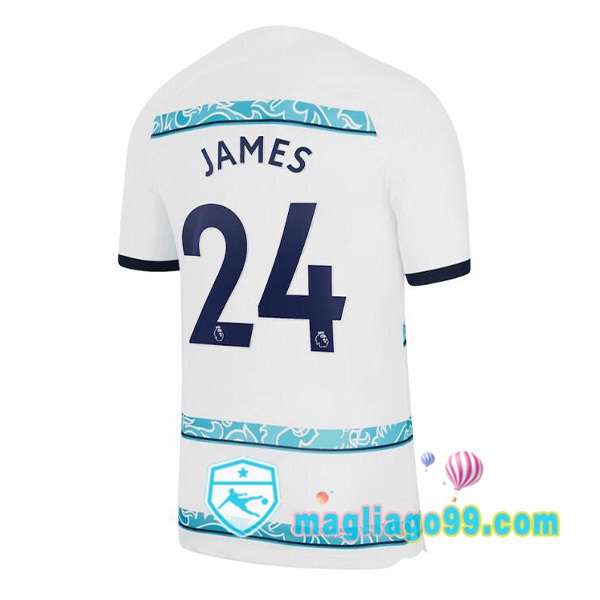Magliago - Passione Maglie Thai Affidabili Basso Costo Online Shop | Maglia FC Chelsea (JAMES 24) Seconda Bianco 2022/2023