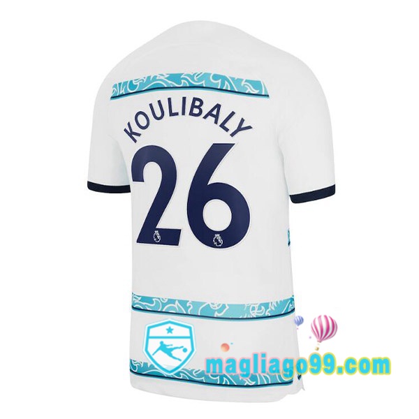 Magliago - Passione Maglie Thai Affidabili Basso Costo Online Shop | Maglia FC Chelsea (KOULIBALY 26) Seconda Bianco 2022/2023