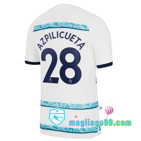 Magliago - Passione Maglie Thai Affidabili Basso Costo Online Shop | Maglia FC Chelsea (AZPILICUETA 28) Seconda Bianco 2022/2023