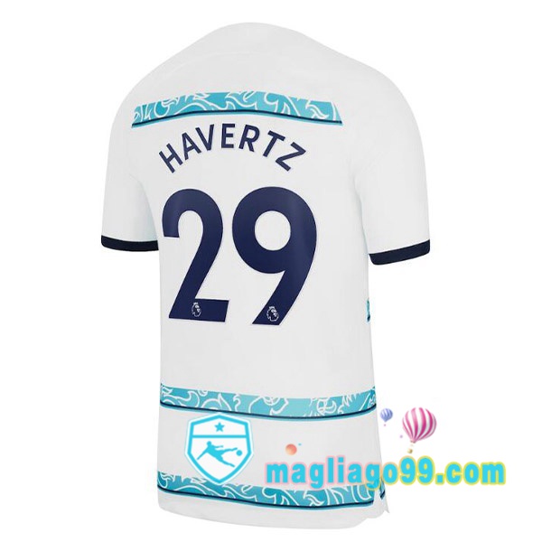 Magliago - Passione Maglie Thai Affidabili Basso Costo Online Shop | Maglia FC Chelsea (HAVerdeZ 29) Seconda Bianco 2022/2023