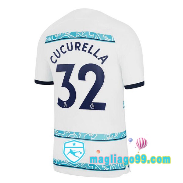 Magliago - Passione Maglie Thai Affidabili Basso Costo Online Shop | Maglia FC Chelsea (CUCURELLA 32) Seconda Bianco 2022/2023