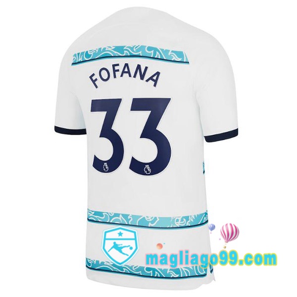 Magliago - Passione Maglie Thai Affidabili Basso Costo Online Shop | Maglia FC Chelsea (FOFANA 33) Seconda Bianco 2022/2023