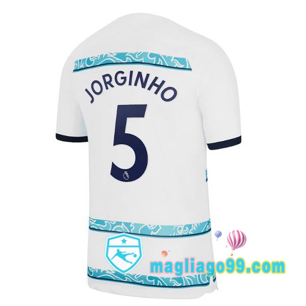 Magliago - Passione Maglie Thai Affidabili Basso Costo Online Shop | Maglia FC Chelsea (JORGINHO 5) Seconda Bianco 2022/2023