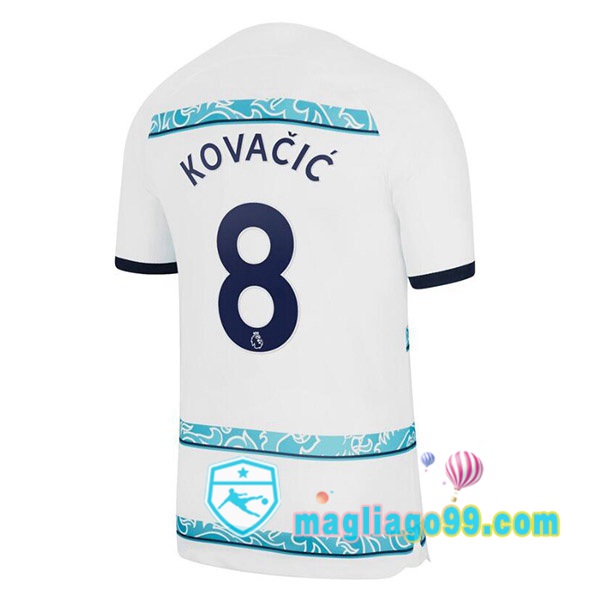 Magliago - Passione Maglie Thai Affidabili Basso Costo Online Shop | Maglia FC Chelsea (KOVACIC 8) Seconda Bianco 2022/2023