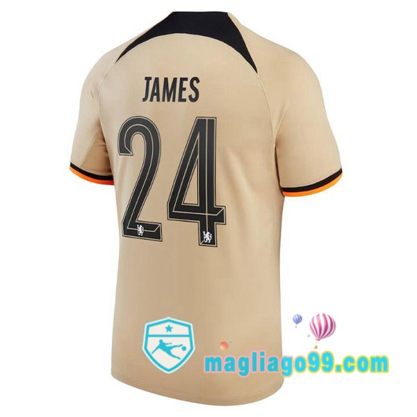 Magliago - Passione Maglie Thai Affidabili Basso Costo Online Shop | Maglia FC Chelsea (JAMES 24) Terza Marrone 2022/2023