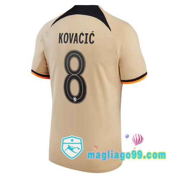 Magliago - Passione Maglie Thai Affidabili Basso Costo Online Shop | Maglia FC Chelsea (KOVACIC 8) Terza Marrone 2022/2023