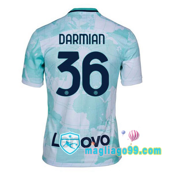 Magliago - Passione Maglie Thai Affidabili Basso Costo Online Shop | Maglia Inter Milan (DARMIAN 36) Seconda Bianco Verde 2022/2023