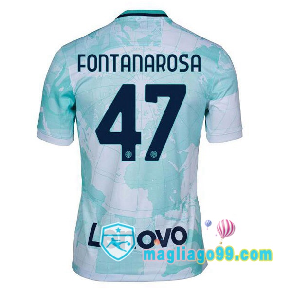 Magliago - Passione Maglie Thai Affidabili Basso Costo Online Shop | Maglia Inter Milan (FONTANAROSA 47) Seconda Bianco Verde 2022/2023
