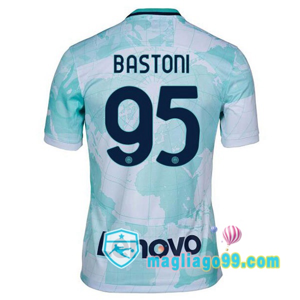 Magliago - Passione Maglie Thai Affidabili Basso Costo Online Shop | Maglia Inter Milan (BASTONI 95) Seconda Bianco Verde 2022/2023