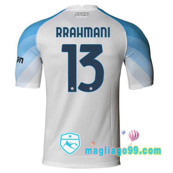 Magliago - Passione Maglie Thai Affidabili Basso Costo Online Shop | Maglia SSC Napoli (Rrahmani 13) Prima Bianco 2022/2023