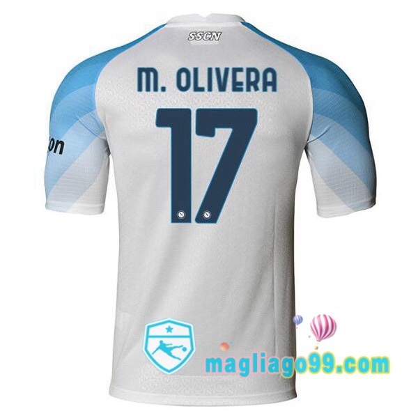 Magliago - Passione Maglie Thai Affidabili Basso Costo Online Shop | Maglia SSC Napoli (M. Olivera 17) Prima Bianco 2022/2023