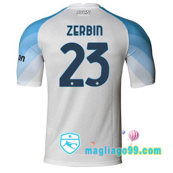 Magliago - Passione Maglie Thai Affidabili Basso Costo Online Shop | Maglia SSC Napoli (Zerbin 23) Prima Bianco 2022/2023