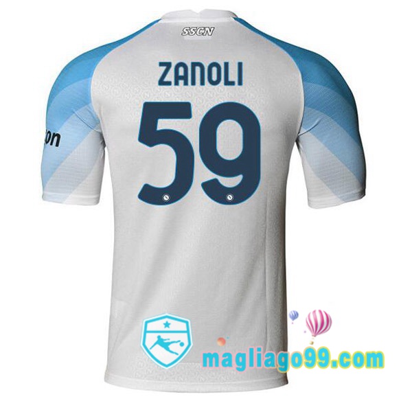 Magliago - Passione Maglie Thai Affidabili Basso Costo Online Shop | Maglia SSC Napoli (Zanoli 59) Prima Bianco 2022/2023