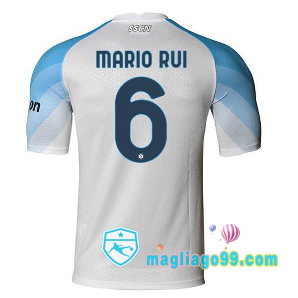 Magliago - Passione Maglie Thai Affidabili Basso Costo Online Shop | Maglia SSC Napoli (Mario Rui 6) Prima Bianco 2022/2023