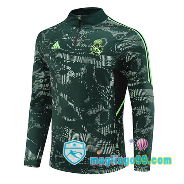 Magliago - Passione Maglie Thai Affidabili Basso Costo Online Shop | Felpa Calcio Real Madrid Verde 2022/2023