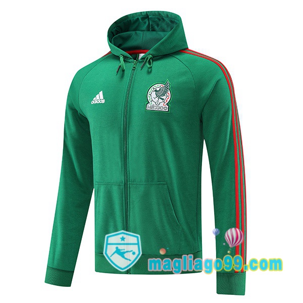Magliago - Passione Maglie Thai Affidabili Basso Costo Online Shop | Giacca Con Cappuccio Messico Verde 2022/2023