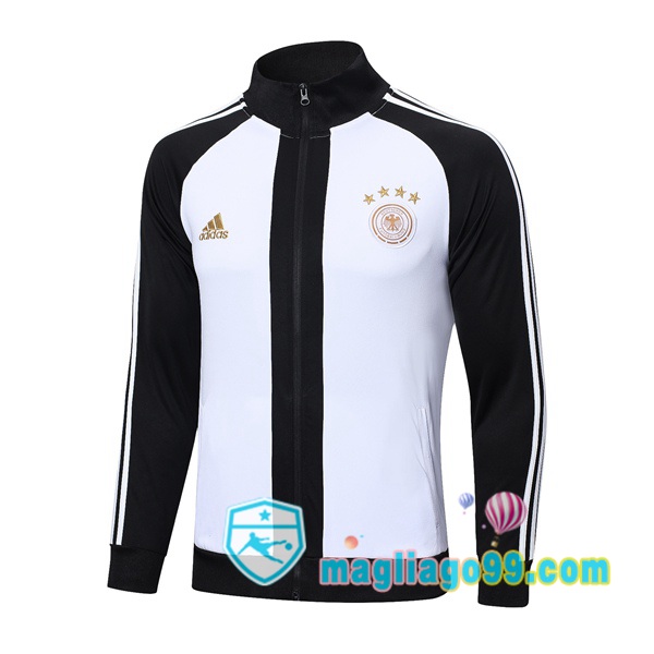 Magliago - Passione Maglie Thai Affidabili Basso Costo Online Shop | Giacca Calcio Germania Nero Bianco 2022/2023