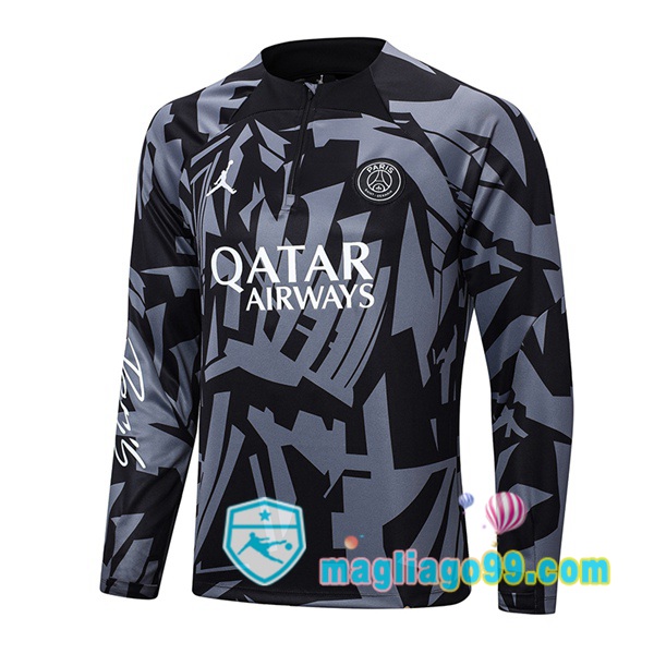 Felpa Calcio FC Barcellona Nero Grigio 2022/2023