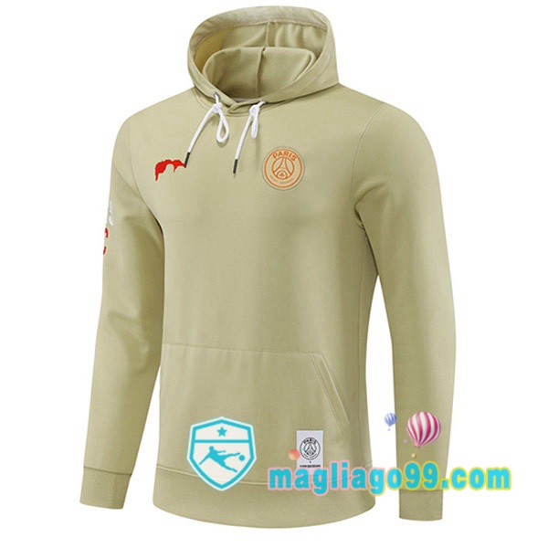 Magliago - Passione Maglie Thai Affidabili Basso Costo Online Shop | Felpa Con Cappuccio Paris PSG Marrone 2022/2023