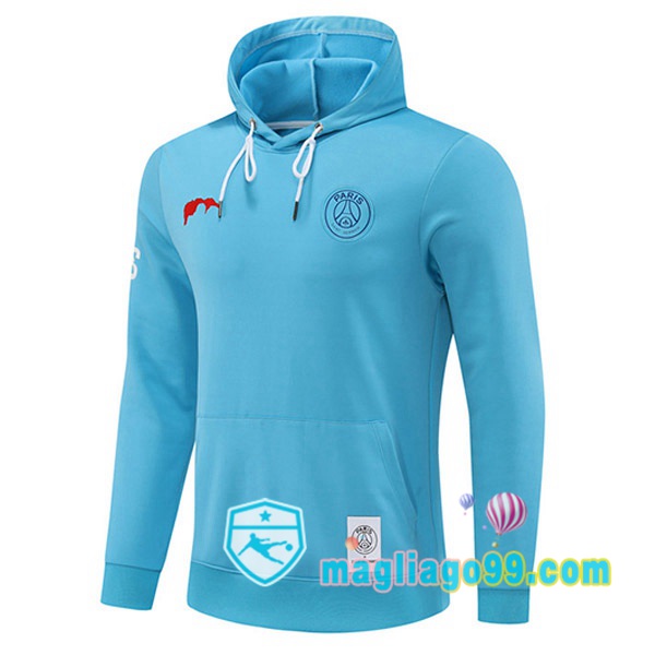 Magliago - Passione Maglie Thai Affidabili Basso Costo Online Shop | Felpa Con Cappuccio Paris PSG Blu 2022/2023