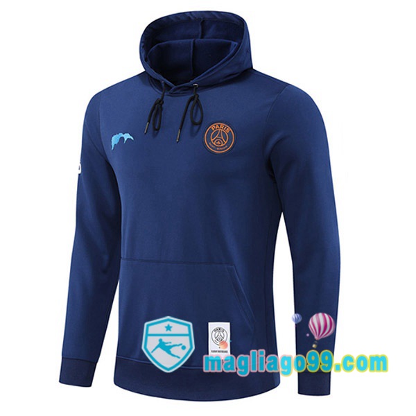 Magliago - Passione Maglie Thai Affidabili Basso Costo Online Shop | Felpa Con Cappuccio Paris PSG Blu Royal 2022/2023