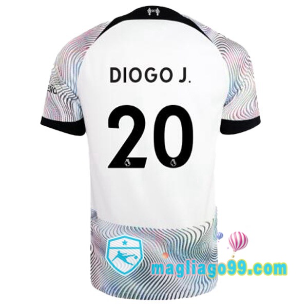 Magliago - Passione Maglie Thai Affidabili Basso Costo Online Shop | Maglia FC Liverpool (DIOGO J. 20) Seconda Bianco 2022/2023