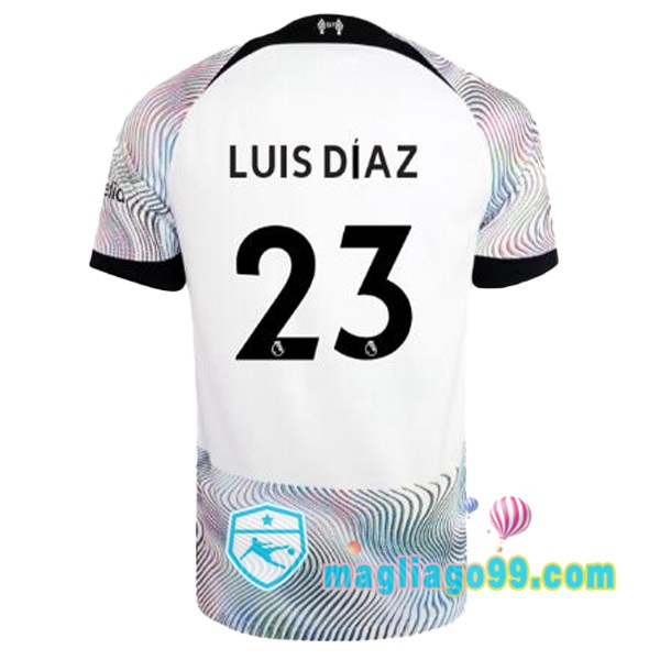 Magliago - Passione Maglie Thai Affidabili Basso Costo Online Shop | Maglia FC Liverpool (LUIS DÍAZ 23) Seconda Bianco 2022/2023