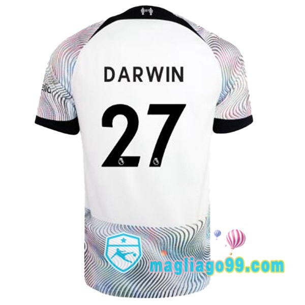 Magliago - Passione Maglie Thai Affidabili Basso Costo Online Shop | Maglia FC Liverpool (DARWIN 27) Seconda Bianco 2022/2023