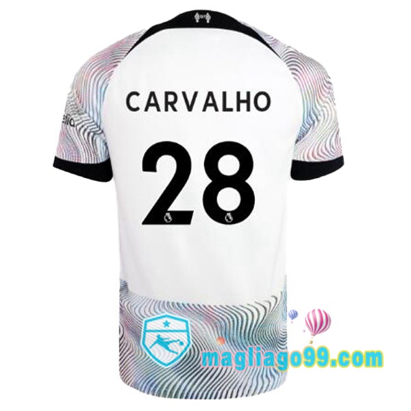 Magliago - Passione Maglie Thai Affidabili Basso Costo Online Shop | Maglia FC Liverpool (CARVALHO 28) Seconda Bianco 2022/2023