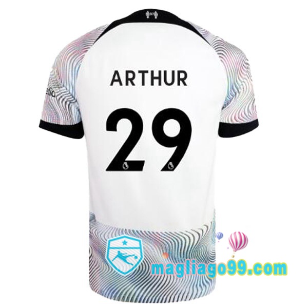 Magliago - Passione Maglie Thai Affidabili Basso Costo Online Shop | Maglia FC Liverpool (ARTHUR 29) Seconda Bianco 2022/2023